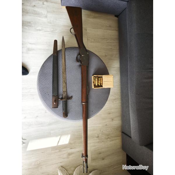 Superbe Ensemble Martini-Henry Mk IV Pattern 1 (Enfield 1888) + Ba�onnette P1887 � Canon TB