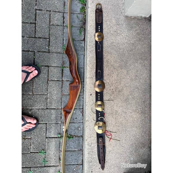 Ceinturon de cow boys en cuir tann� du si�cle d�but dernier