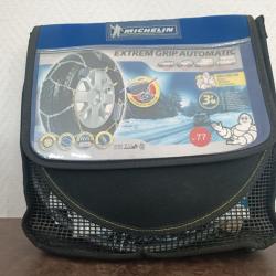 Paire de cha&icirc;nes &agrave; neige MICHELIN EXT GRIP AUTO 4x4 - taille n&deg;77 Neuves