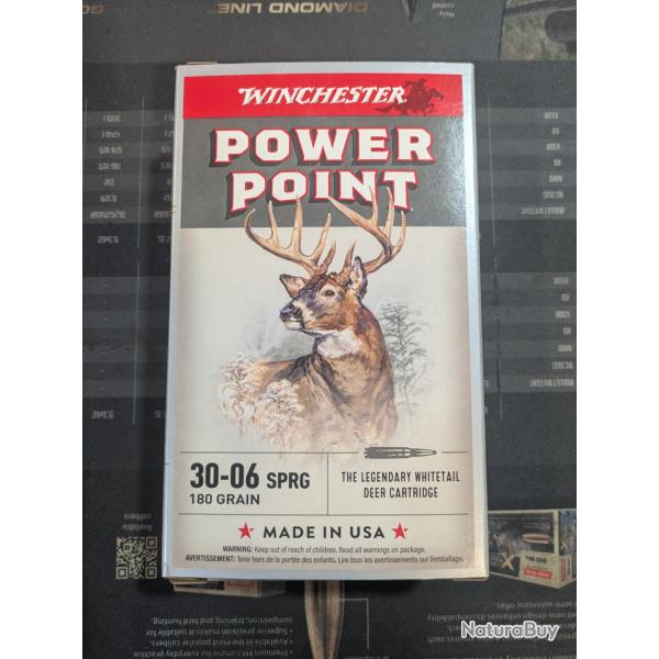 Winchester power point 30-06 180gr offre d�but de saison