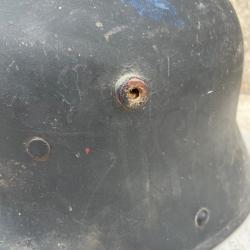 Casque ancien Ww1 Ww2 poilu guerre