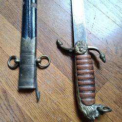Dague d'officier de marine / Midshipman's Dirk - Royal Navy - &Eacute;poque Victorienne (XIXe)