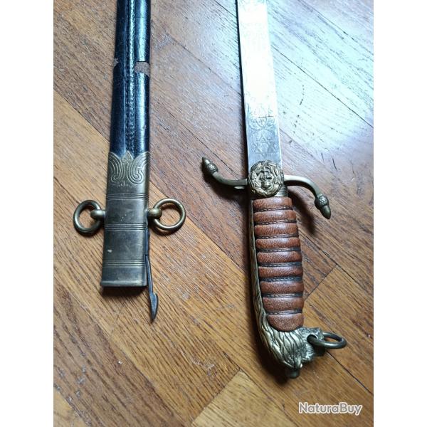 Dague d'officier de marine / Midshipman's Dirk - Royal Navy - �poque Victorienne (XIXe)