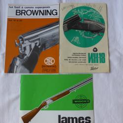 3 Anciens depliant fusil de chasse (1)