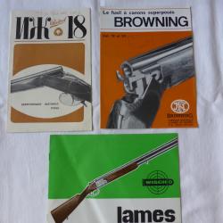 3 Anciens depliant fusil de chasse (2)