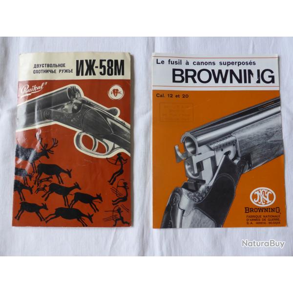 2 Anciens depliant fusil de chasse (3)