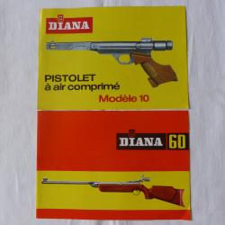 2 Anciens depliant DIANA