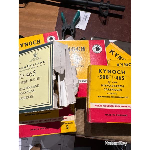 Lot munitions Afrique 500/465 nitro