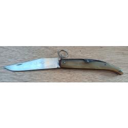 Grand couteau ancien &agrave; palme LA SPH&Egrave;RE (FACOSA Thiers) 24,5 cm - Corne - Superbe
