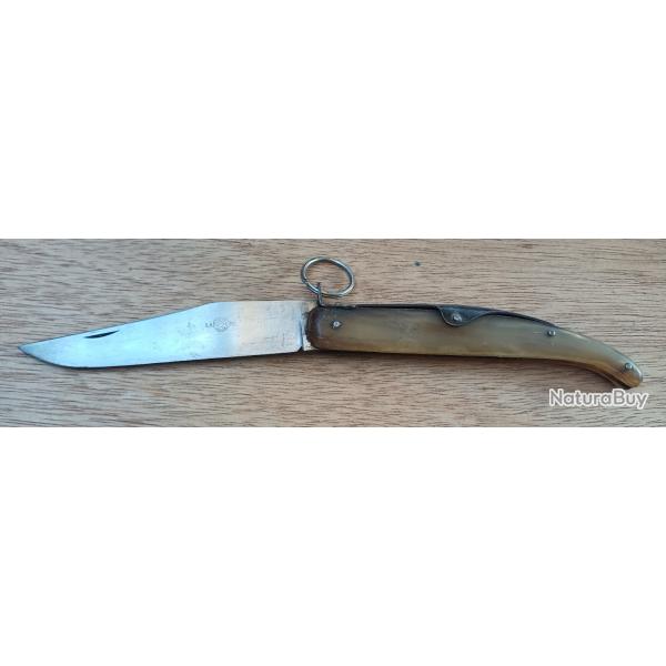 Grand couteau ancien � palme LA SPH�RE (FACOSA Thiers) 24,5 cm - Corne - Superbe