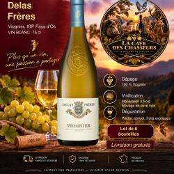 6 Bouteilles Maison Delas igp pays d'oc Viognier 2025 75cl
