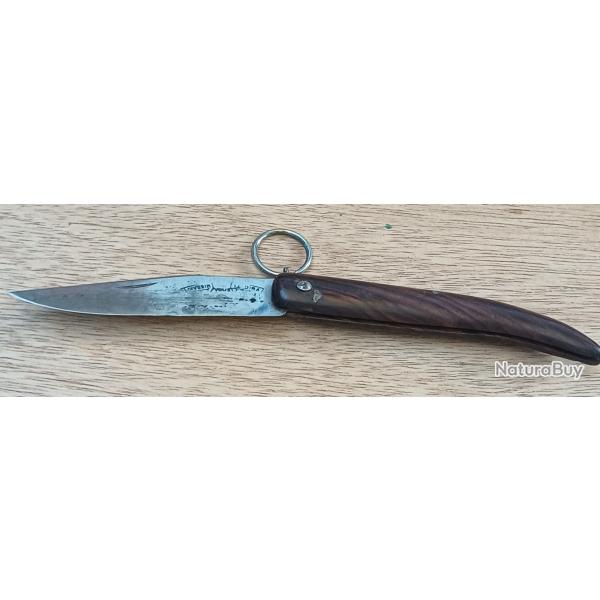 Ancien couteau de poilu � anneau - BOURDIER Thiers "L'avenir vous le dira" - WW1