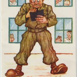 CARTE HUMORISTIQUE MILITARIA