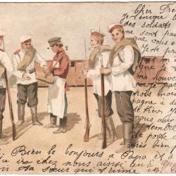 CPA MILITARIA - SOLDATS RUSSES - UNIFORMES