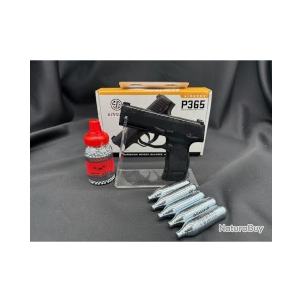 Pack Pr�t a Tirer Pistolet Sig Sauer P365 CO2 4,5 mm � billes