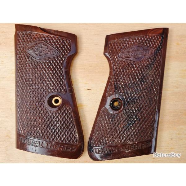 Plaquettes de crosse Walther PP Manurhin