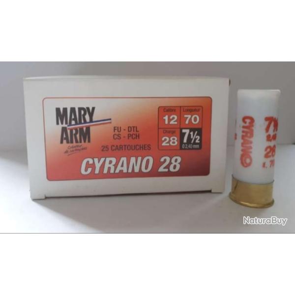 Cartouches Maryarm cyrano 28g pb 7.5