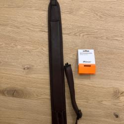 Bretelle cuir marron Blaser