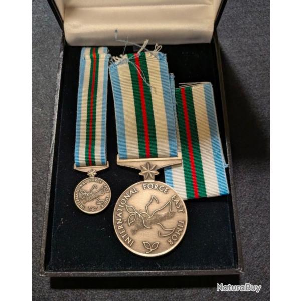MILITARIA medaille interfet international force east Timor - force internationale de paix au Timor