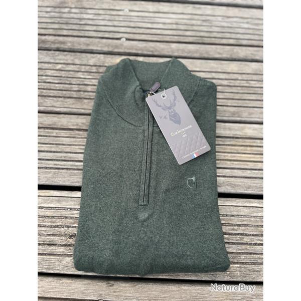 Pull Clubinterchasse Vert Kaki