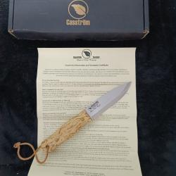Magnifique Casstr&ouml;m Lars F&auml;lt Knife 11804, en acier Sleipner, fabrication su&eacute;doise.