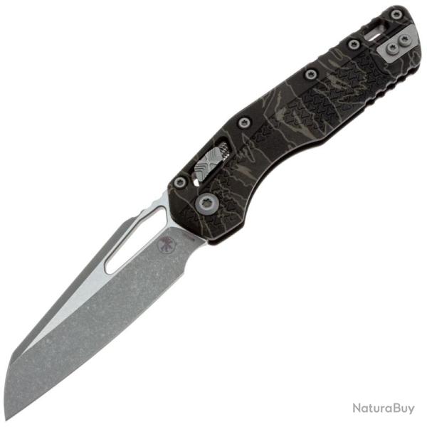 Couteau Microtech MSI Lame Acier M390MK Manche Polym�re Tigr� Noir Ram-Lok USA MCT210T10APPMTS