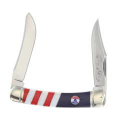 Couteau Rough Rider 250th Large Moose Lame Acier Inoxydable Manche Synth&eacute;tique Slip Joint RR2740