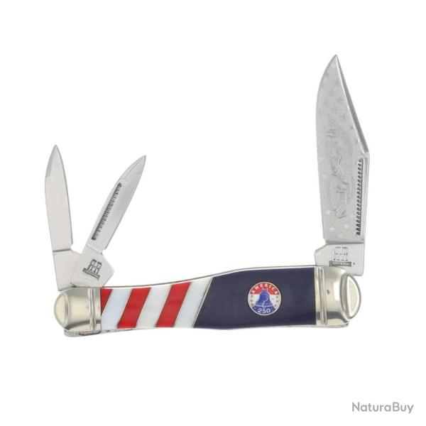 Couteau Pliant Rough Rider 250th Whittler Lame Acier Inoxydable Manche Synth�tique Slip Joint RR2736