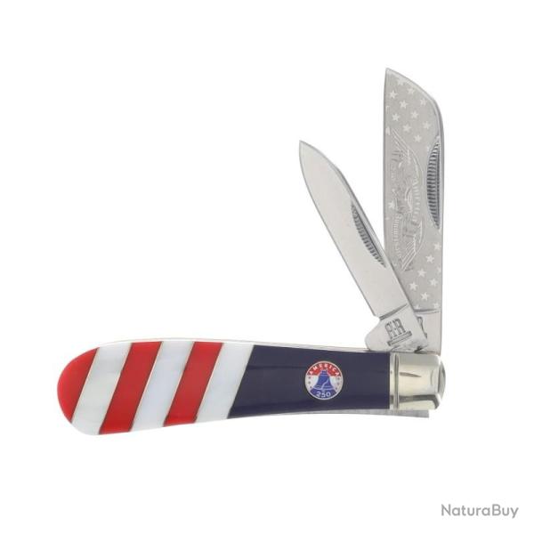 Couteau Rough Rider 250th Half Hawk Lame Acier Inoxydable Manche Synth�tique Slip Joint RR2733