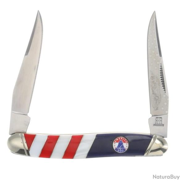 Couteau Pliant Rough Rider 250th Muskrat Lame Acier Inoxydable Manche Synth�tique Slip Joint RR2732