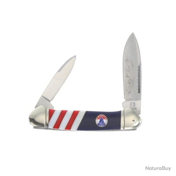 Couteau Pliant Rough Rider 250th Canoe Lame Acier Inoxydable Manche Synth�tique Slip Joint RR2731