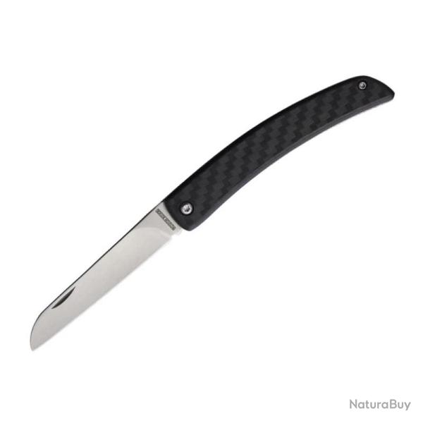 Couteau Pliant Rough Rider Carbon Pattern Lame Acier Inoxydable Manche Synth�tique Slip Joint RR2699