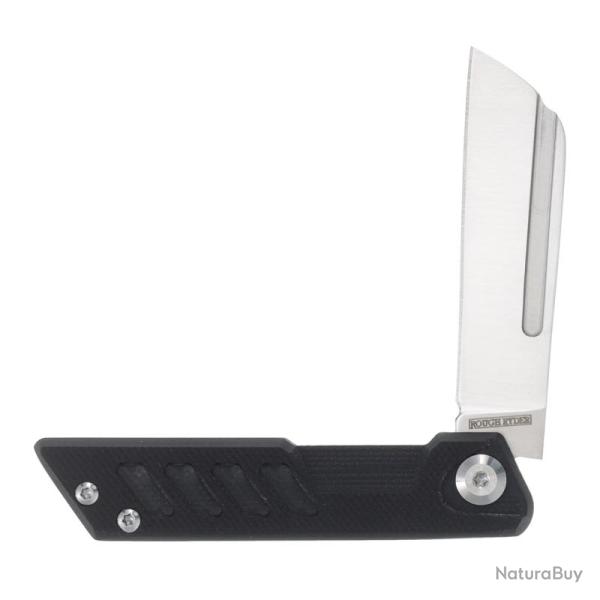 Couteau Pliant Rough Rider Vibe Lame Acier Inoxydable Manche G10 Noir Slip Joint RR2605