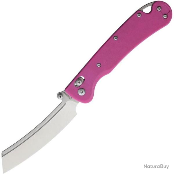 Couteau Pliant Daggerr Begemot Slim Lame Acier VG-10 Manche G10 Rose Cross Bar Lock DGRFM024SPKS