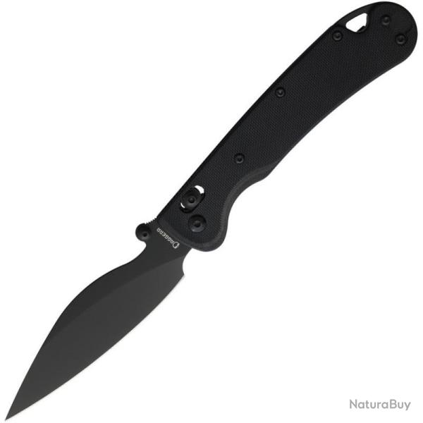 Couteau Pliant Daggerr Pelican Slim Lame Acier VG-10 Manche G10 Noir Cross Bar Lock DGRFM023SBKB
