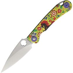 Couteau Pliant Daggerr Sting Slim Lame Acier VG-10 Manche G10 Gorodets Cross Bar Lock DGRFM022SGRD