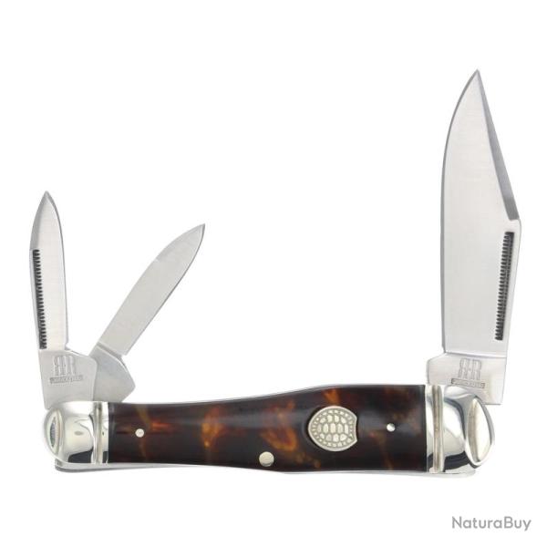 Couteau Pliant Rough Rider Whittler Lame Acier Inoxydable Manche Imitation �caille Slip Joint RR2577