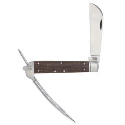 Couteau Pliant Rough Rider Marlin Spike Lame Acier Inoxydable Manche Micarta Slip Joint RR2573