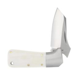 Couteau Pliant Rough Rider Winter Bone Dire Wolf Lame Acier Inoxydable Manche Os Slip Joint RR2554