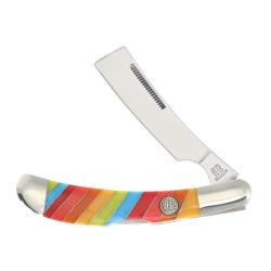 Couteau Pliant Rough Rider Lollipop Razor Lame Acier Inoxydable Manche Plastique Lockback RR2471