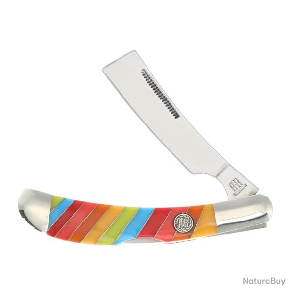 Couteau Pliant Rough Rider Lollipop Razor Lame Acier Inoxydable Manche Plastique Lockback RR2471