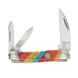 Couteau Pliant Rough Rider Swayback Whittler Lame Acier Inoxydable Manche Plastique Slip Joint