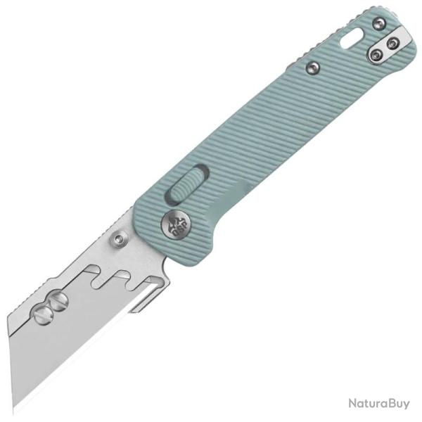 Couteau Cutter QSP Penguin Workmate Lame Acier SK5 Manche FRN Bleu Clair Glyde Lock QS130UTD