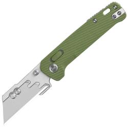 Couteau Cutter QSP Penguin Workmate Lame Acier SK5 Manche FRN Vert Glyde Lock QS130UTB