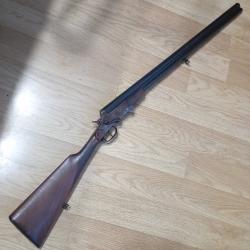 Tr&egrave;s rare carabine &agrave; syst&egrave;me superpos&eacute;e cal 24/55 PN  ELG