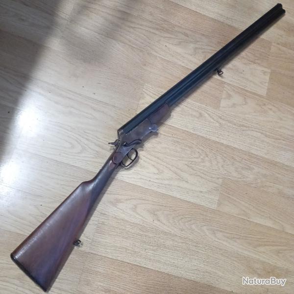 Tr�s rare carabine � syst�me superpos�e cal 24/55 PN  ELG