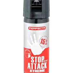 Bombe de d&eacute;fense gel poivre Perfecta Stop Attack Xtreme 50 ml