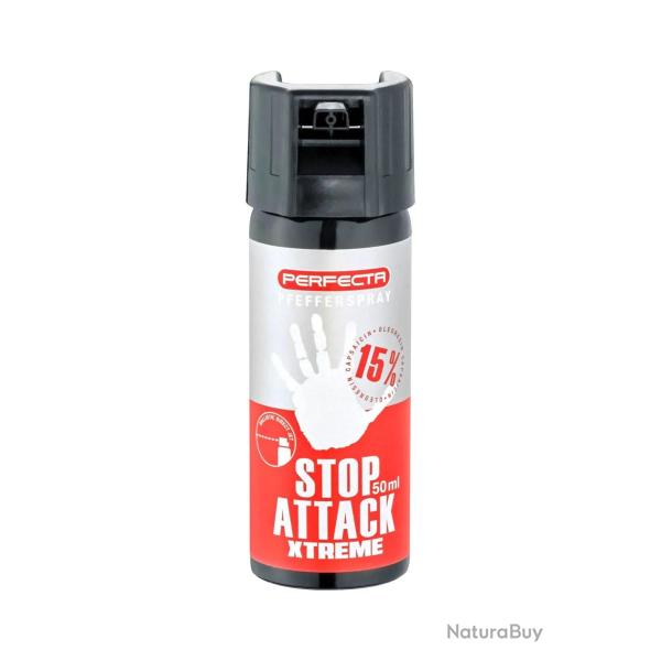 Bombe de d�fense gel poivre Perfecta Stop Attack Xtreme 50 ml