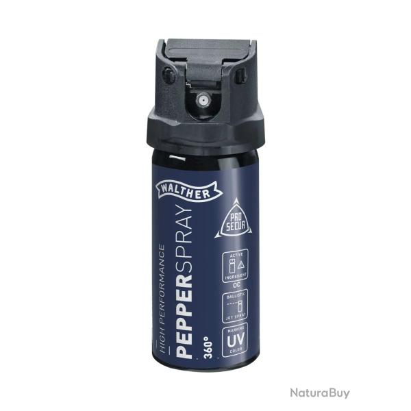 Bombe lacrymog�ne gaz poivre Walther Prosecur 360� Balistic 40 ml