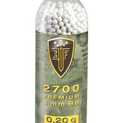 Billes airsoft 6 mm 0,20 g Elite Force blanches bouteille de 2700 billes